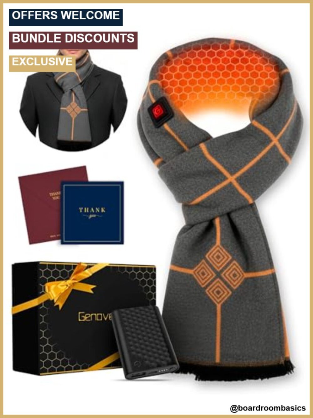 Graphene Heated Scarf Rechargeable Electric Neck Heating Shawl Pad